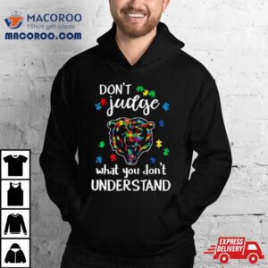 Chicago Bears Autism Don Rsquo T Judge What You Don Rsquo T Understand Tshirt
