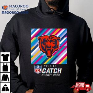 Chicago Bears Nfl Crucial Catch Intercept Cancer Tshirt