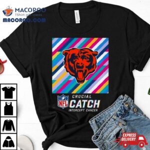 Chicago Bears Nfl Crucial Catch Intercept Cancer Tshirt