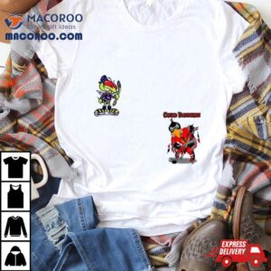 Chicago Blackhawks Vs Columbus Blue Jackets Nhl 2024 Mascot Cartoon Hockey Shirt