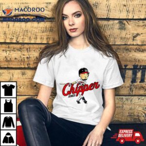 Chipper Jones Atlanta Braves Caricature Tshirt