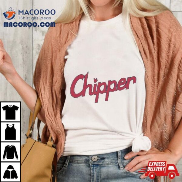 Chipper Jones Team Name Text Shirt