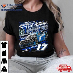 Chris Buescher Checkered Flag Sports Black Patriot Shirt