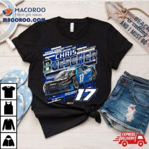 Chris Buescher Checkered Flag Sports Black Patrio Tshirt