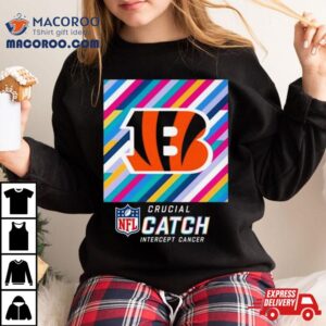 Cincinnati Bengals Nfl Crucial Catch Intercept Cancer Tshirt