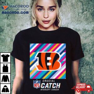 Cincinnati Bengals Nfl Crucial Catch Intercept Cancer Tshirt