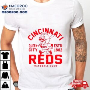 Cincinnati Reds Queen City Baseball Retro Tshirt