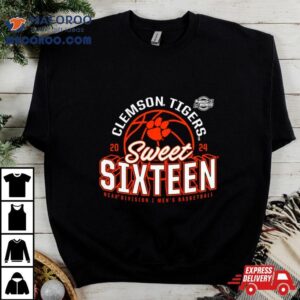 Clemson Tigers Ncaa Men S Basketball Tournament March Madness Sweet Sixteen Defensive Stance Tshirt