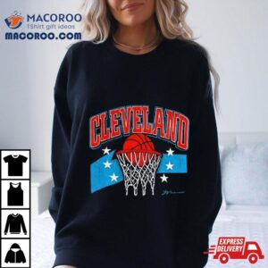 Cleveland Basketball 90s Swoosh T Shirt