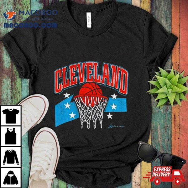 Cleveland Basketball 90s Swoosh T Shirt