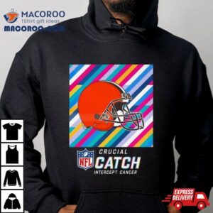 Cleveland Browns Nfl Crucial Catch Intercept Cancer Tshirt