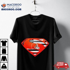 Cleveland Browns Usa Flag Inside Superman Shirt