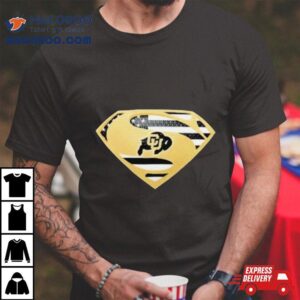 Colorado Buffaloes Usa Flag Inside Superman Tshirt