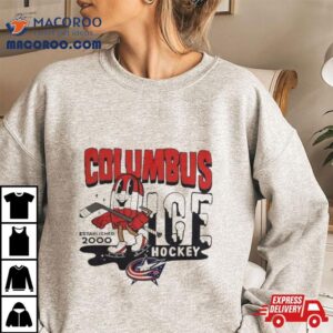 Columbus Blue Jackets Mitchell Amp Ness Gray Popsicle Tshirt