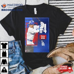 Congratulations Shohei Ohtani Won His Second Unanimous Mvp In Three Years Landing At 4 On The Top 100 Right Now T Shirt