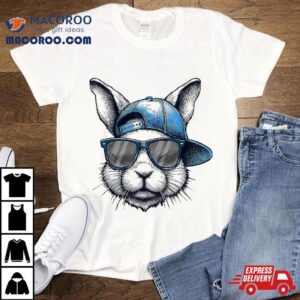 Cool Bunny Face Happy Easter S For Boys Kids Tshirt