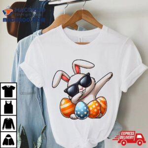 Cool Easter Dabbing Bunny Funny Rabbit Dab Boys Girls Kids Tshirt