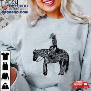 Cowgirl On Horse Mandala Horse Mandala Girl Shirt