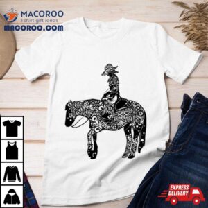 Cowgirl On Horse Mandala Horse Mandala Girl Shirt