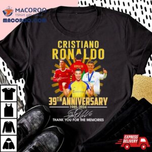 Cristiano Ronaldo Th Anniversary Thank You For The Memories Signature Tshirt