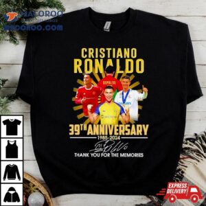 Cristiano Ronaldo Th Anniversary Thank You For The Memories Signature Tshirt