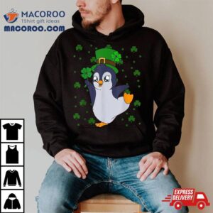 Cute Penguin Shamrocks Saint Patrick S Day Tshirt