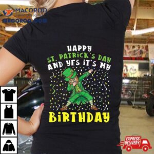 Dabbing Leprechaun Happy Saint Patrick’s Day Boys Birthday Shirt