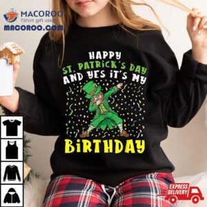 Dabbing Leprechaun Happy Saint Patrick’s Day Boys Birthday Shirt