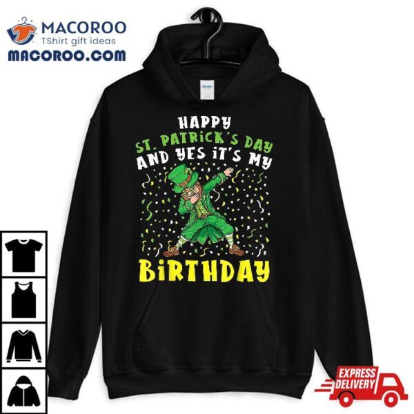 Dabbing Leprechaun Happy Saint Patrick’s Day Boys Birthday Shirt