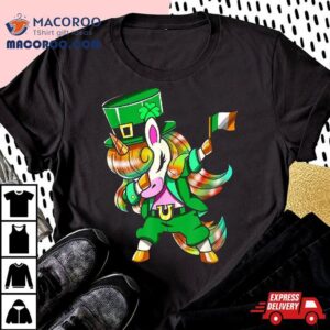 Dabbing Leprechaun Lepricorn St Patricks Day Unicorn Tshirt
