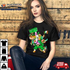 Dabbing Leprechaun Lepricorn St Patricks Day Unicorn Tshirt