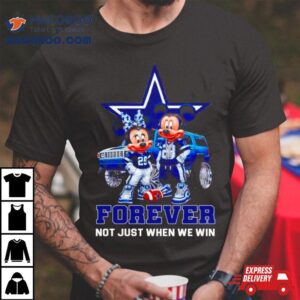 Dallas Cowboys Mickey And Minnie Forever Not Just When We Win Tshirt