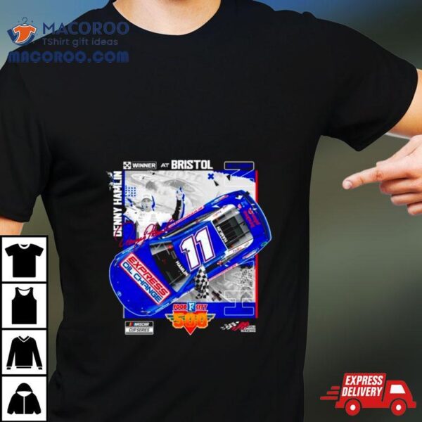 Denny Hamlin Checkered Flag Sports 2024 Food City 500 Race Win Shirt