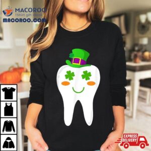 Dentist Dental Student Cute Tooth Hat Saint Patrick S Day Tshirt