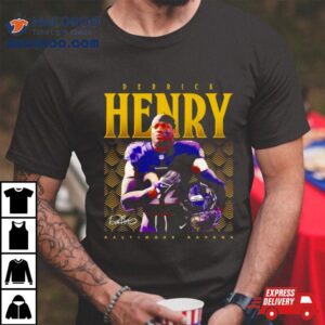 Derrick Henry Baltimore Ravens Signature Tshirt