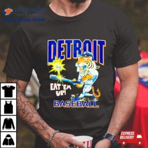 Detroit Eat Em Up Baseball Shirt