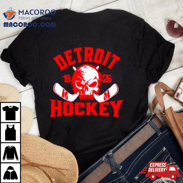 Detroit Hockey Skull Nhl Team Classic Shirt