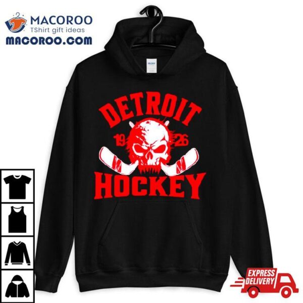 Detroit Hockey Skull Nhl Team Classic Shirt