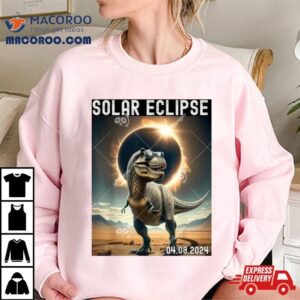 Dinosaur April Total Solar Eclipse Tshirt