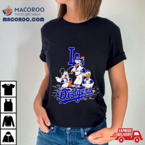 Disney Los Angeles Dodgers Mickey And Friends Baseball Shirt