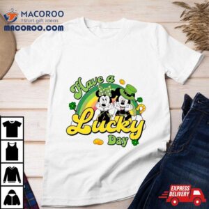 Disney Mouse Have A Lucky Day Patrick’s Rainbow Shirt