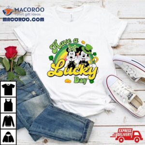Disney Mouse Have A Lucky Day Patrick Rsquo S Rainbow Tshirt