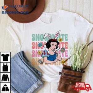 Disney Snow White Princess Easter Snow White Bunny Tshirt