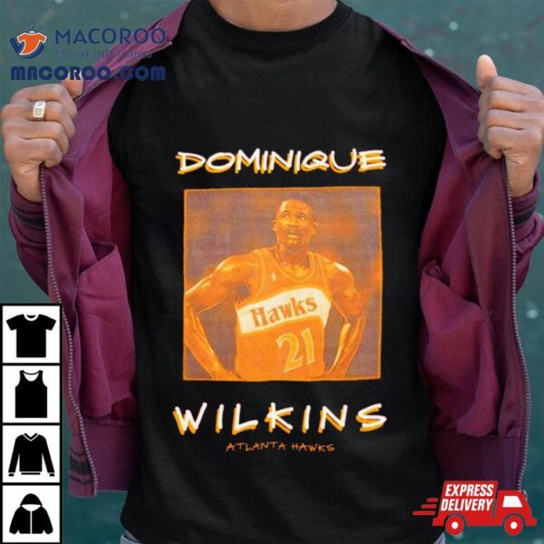 Dominique Wilkins Atlanta Hawks Vintage Logo Shirt