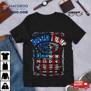 Donald Trump Whiskey American Patriotic Presiden Tshirt