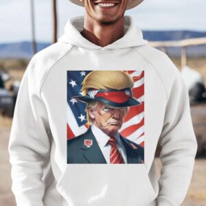 Donald Trump With Beautiful Hair America Flag Hoodie