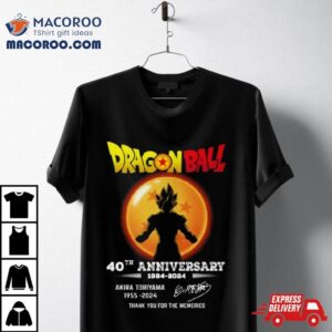 Dragon Ball Th Anniversary Akira Toriyama Thank You For The Memories Tshirt