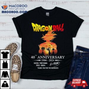 Dragon Ball Th Anniversary Akira Toriyama Thank You For Being A Part Of My Childhood Signature Tshirt