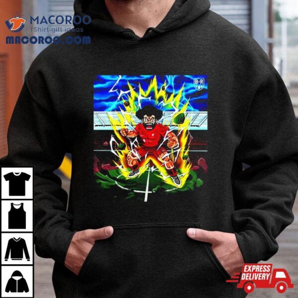 Dragon Ball Supper Power Mohamed Salah Of Liverpool Football Club With For The Inspiration Rip Akira Toriyama Unisex Shirt