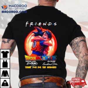 Dragon Ball Toriyama Akira One Piece Oda Eiichiro Friend Thank You Tshirt